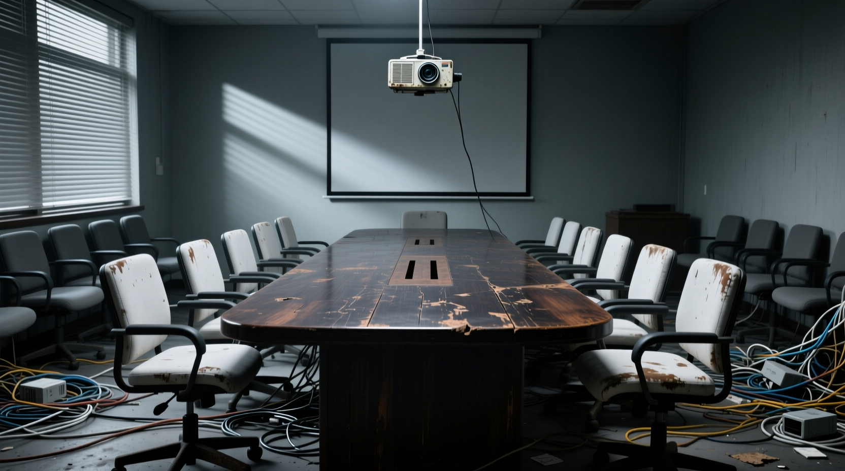 传统会议室布局