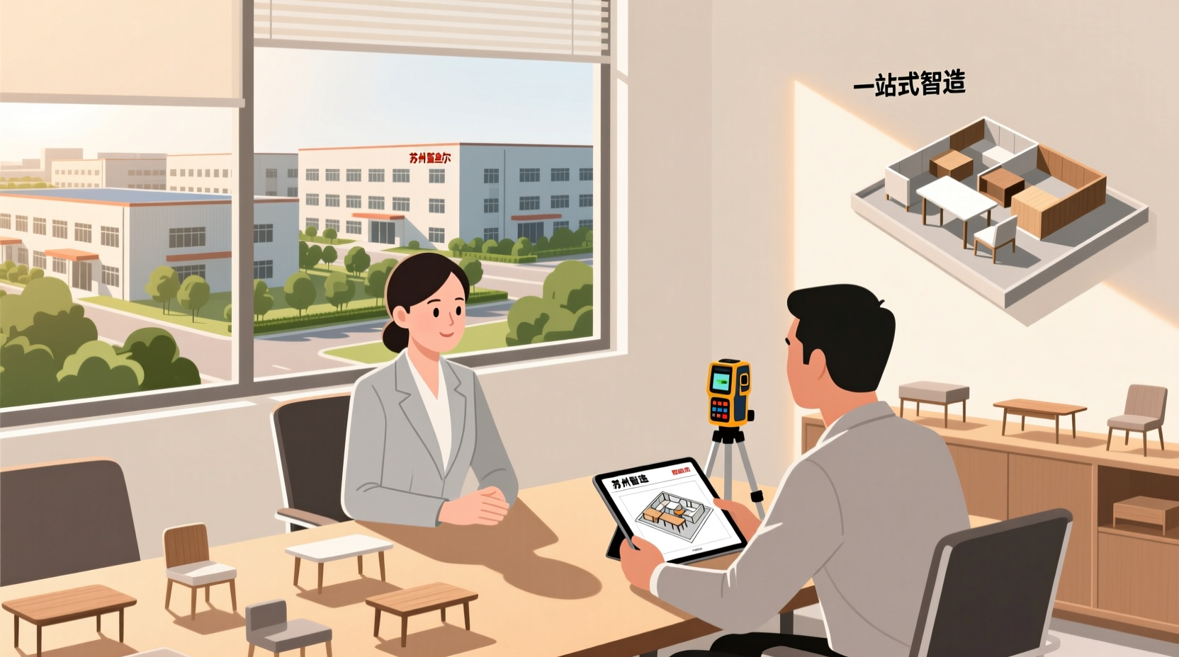 蠡口家具产业园实景照